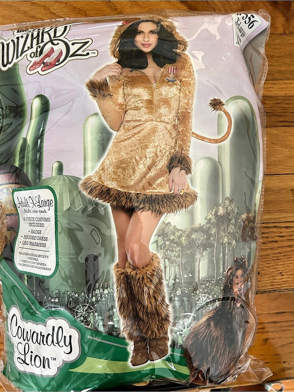 Rubie's Cowardly Lion Costume Size X-Large NWT
